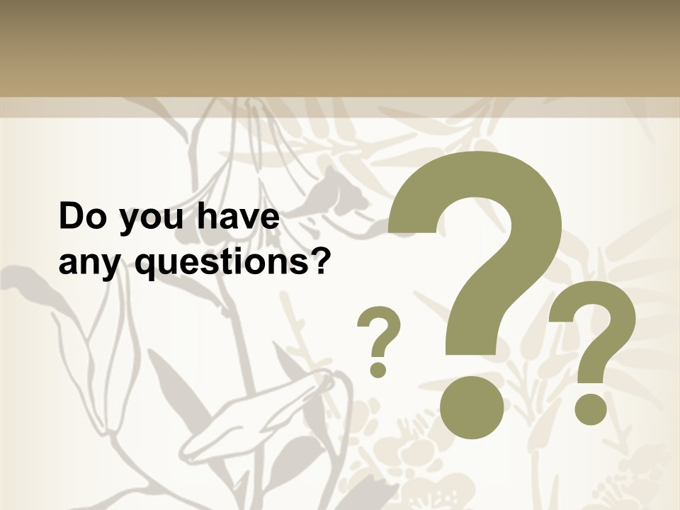 Flower Green Graphic PowerPoint Template