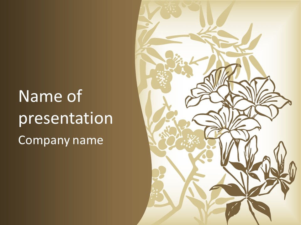 Floral Design Elegance PowerPoint Template