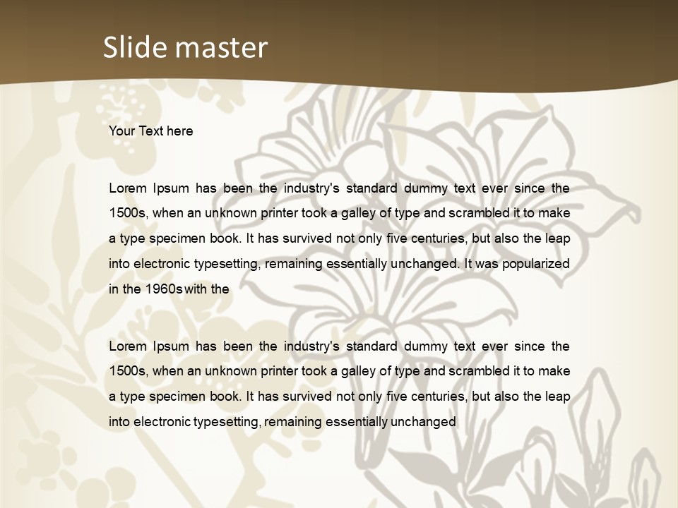 Floral Design Elegance PowerPoint Template