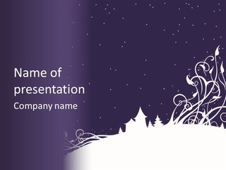 Night Event Xmas PowerPoint Template