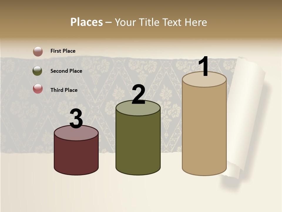 Baroque Illustration Brown PowerPoint Template