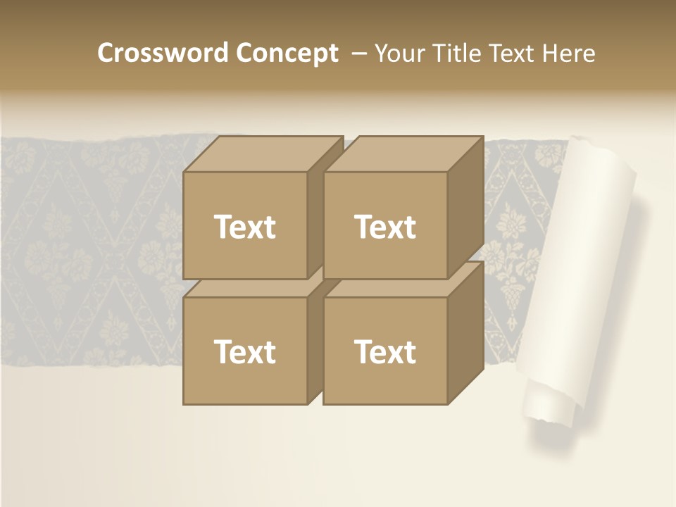 Baroque Illustration Brown PowerPoint Template