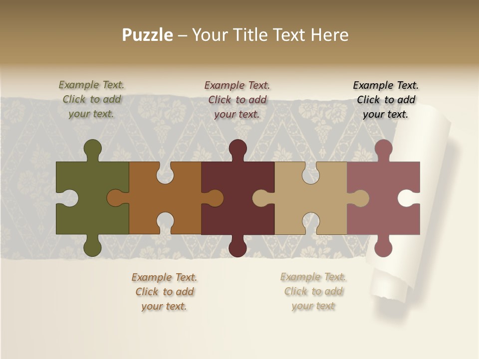 Baroque Illustration Brown PowerPoint Template