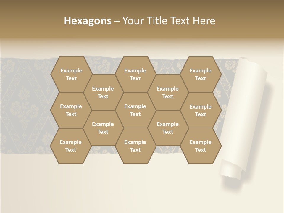 Baroque Illustration Brown PowerPoint Template