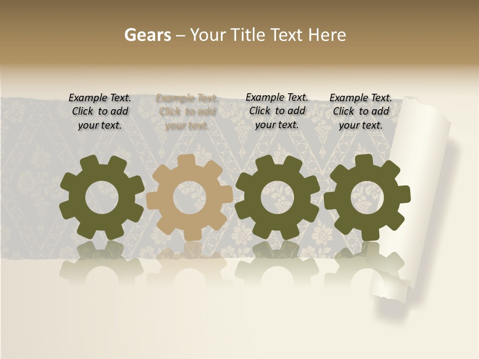 Baroque Illustration Brown PowerPoint Template