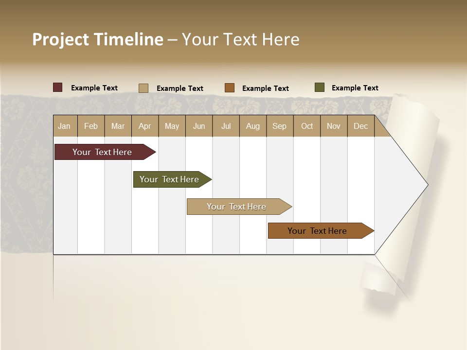 Baroque Illustration Brown PowerPoint Template