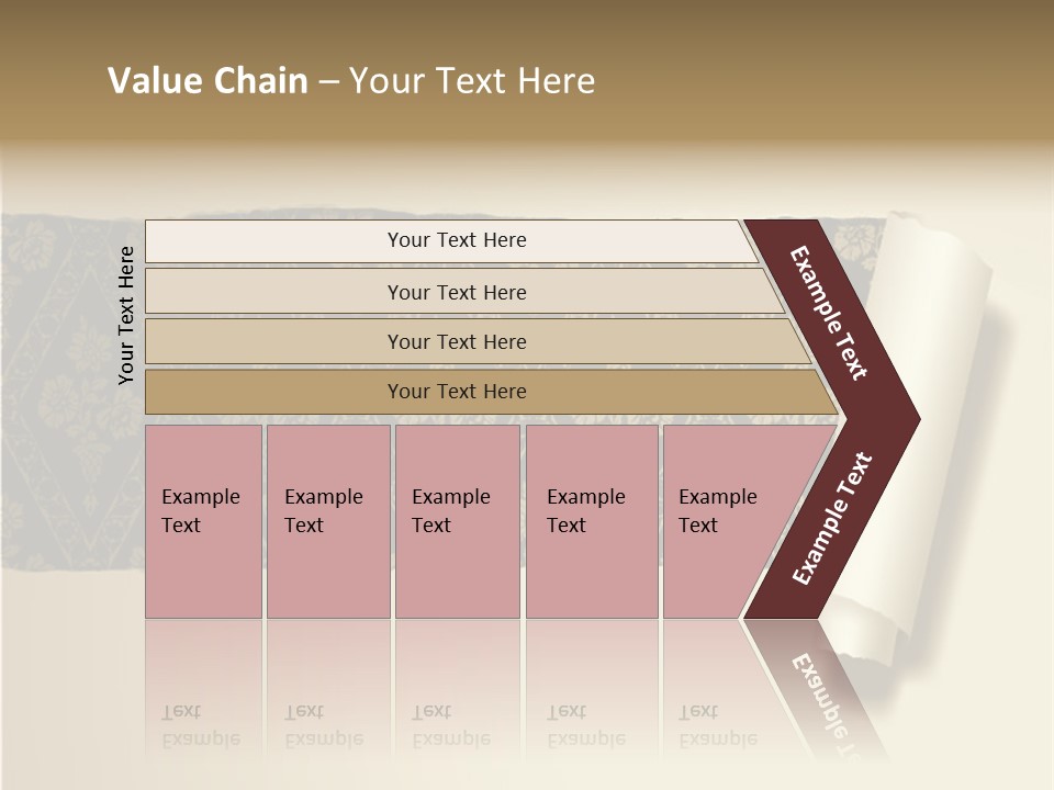 Baroque Illustration Brown PowerPoint Template