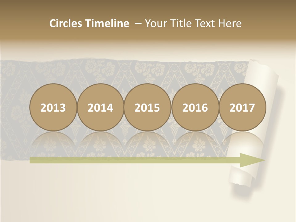 Baroque Illustration Brown PowerPoint Template