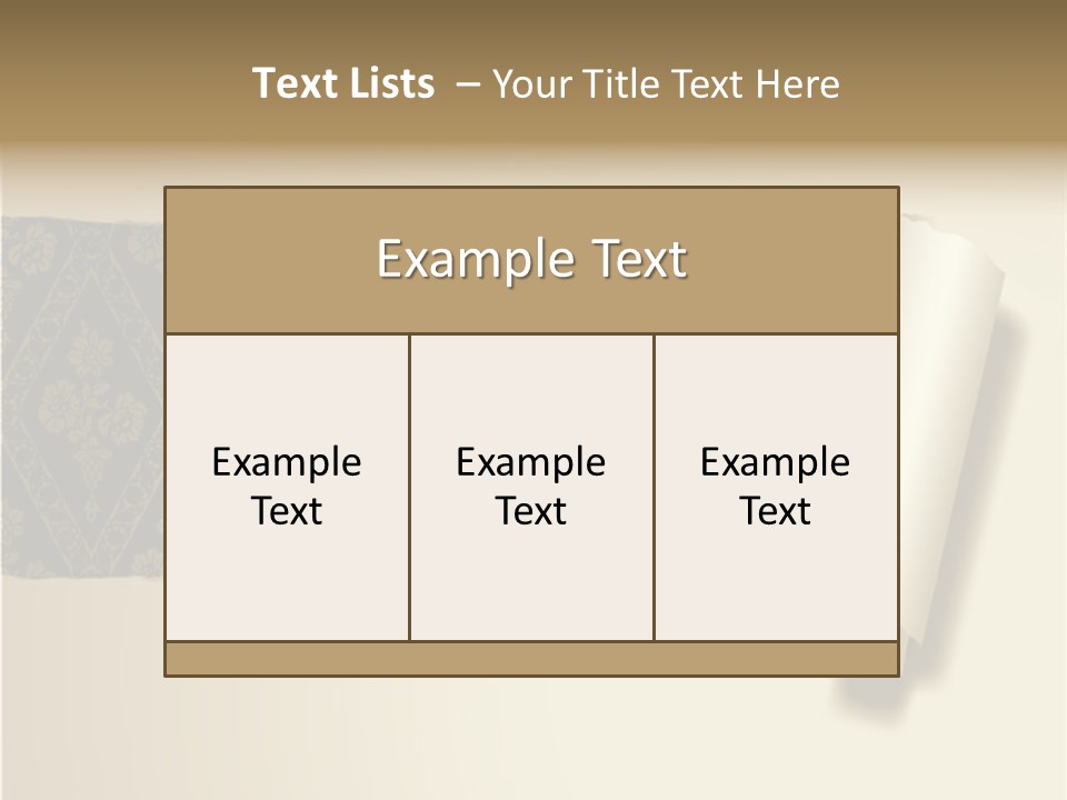 Baroque Illustration Brown PowerPoint Template