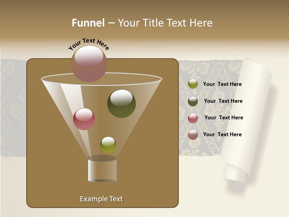 Baroque Illustration Brown PowerPoint Template