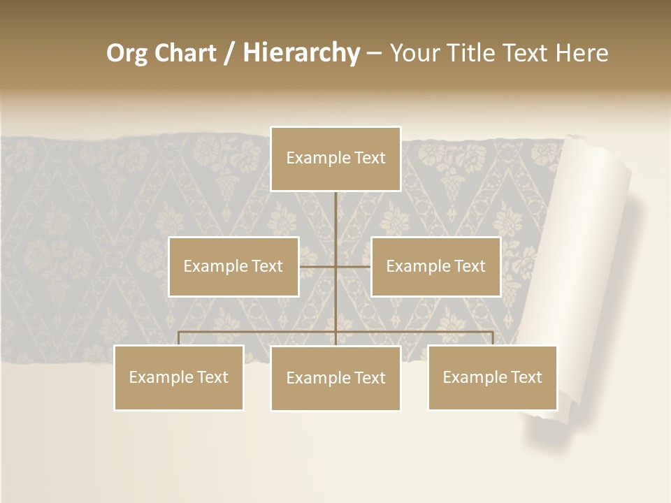 Baroque Illustration Brown PowerPoint Template