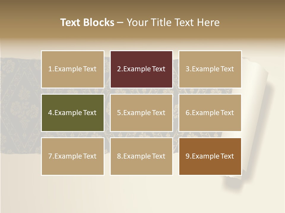 Baroque Illustration Brown PowerPoint Template