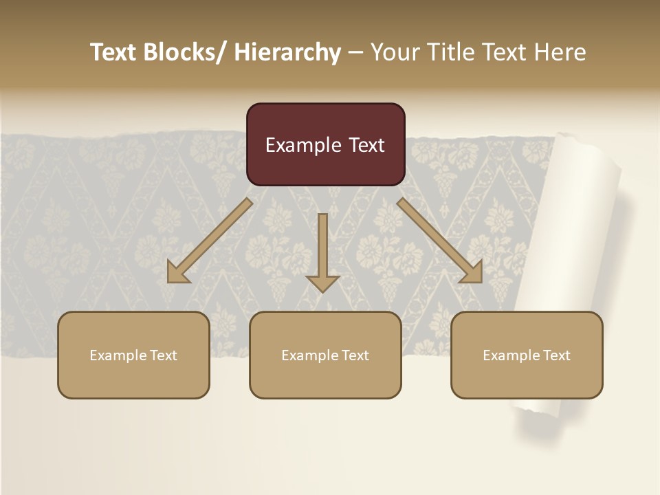 Baroque Illustration Brown PowerPoint Template