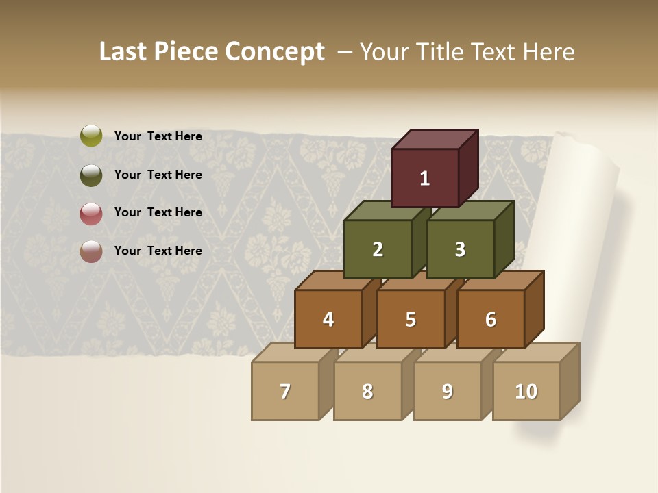 Baroque Illustration Brown PowerPoint Template