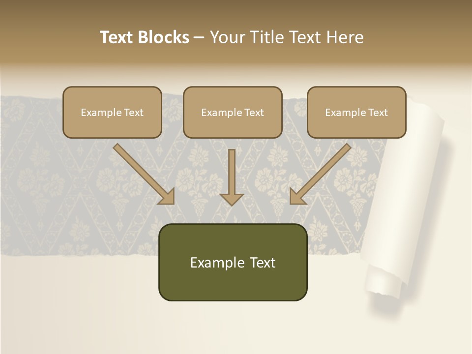 Baroque Illustration Brown PowerPoint Template