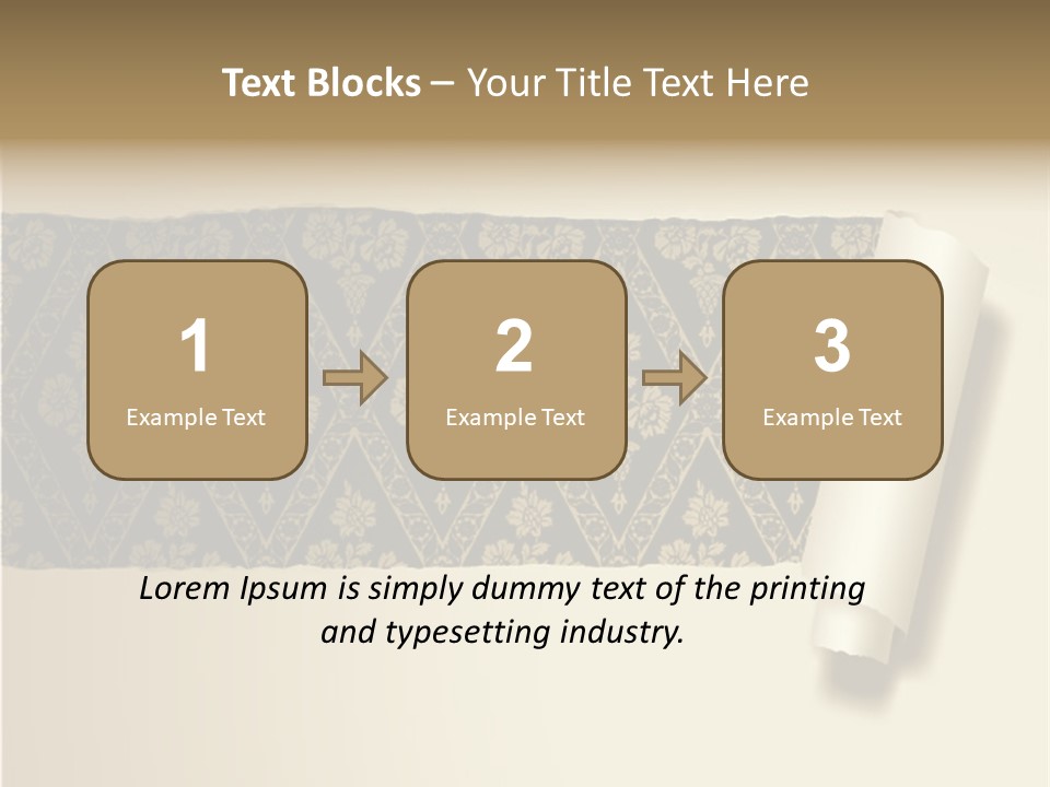 Baroque Illustration Brown PowerPoint Template