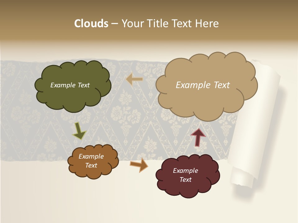 Baroque Illustration Brown PowerPoint Template