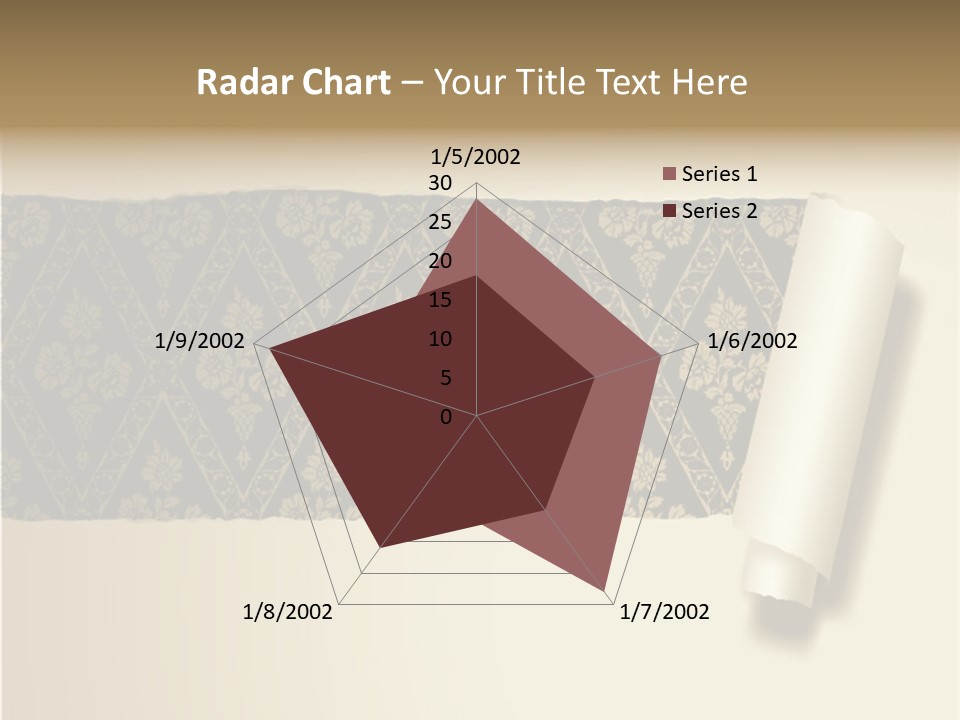 Baroque Illustration Brown PowerPoint Template