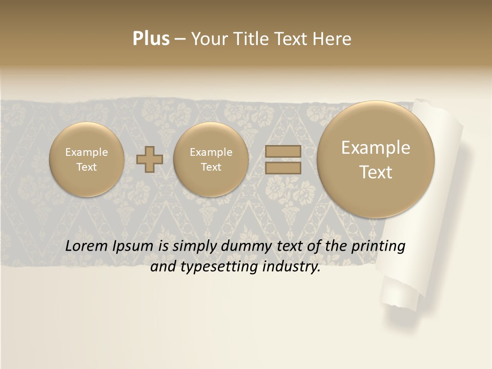 Baroque Illustration Brown PowerPoint Template