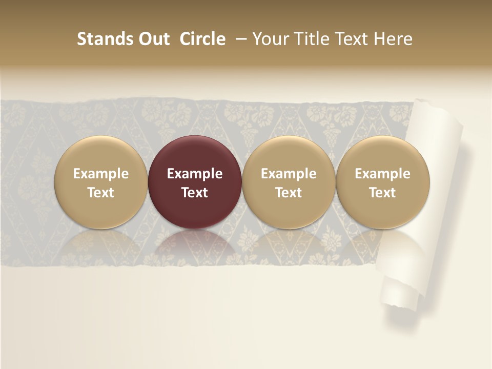 Baroque Illustration Brown PowerPoint Template