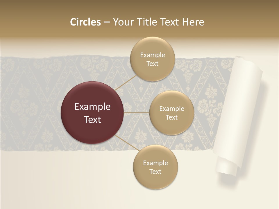 Baroque Illustration Brown PowerPoint Template