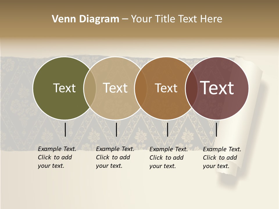Baroque Illustration Brown PowerPoint Template