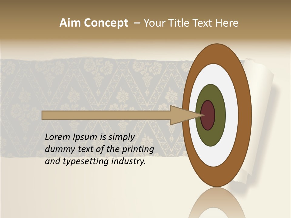Baroque Illustration Brown PowerPoint Template