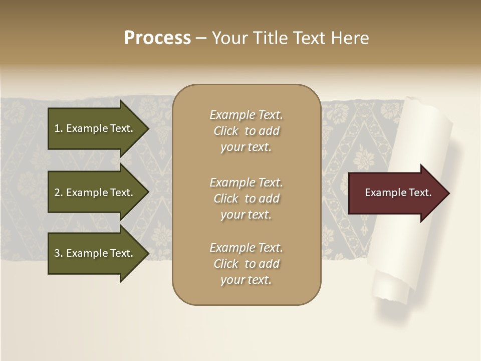 Baroque Illustration Brown PowerPoint Template