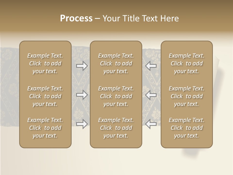Baroque Illustration Brown PowerPoint Template