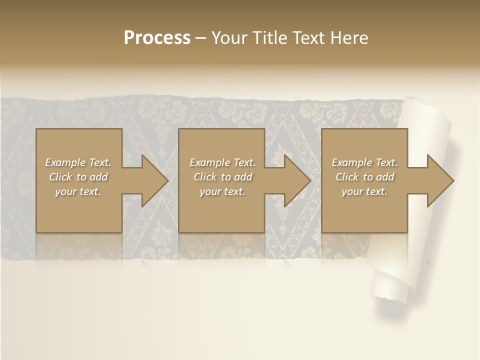 Baroque Illustration Brown PowerPoint Template