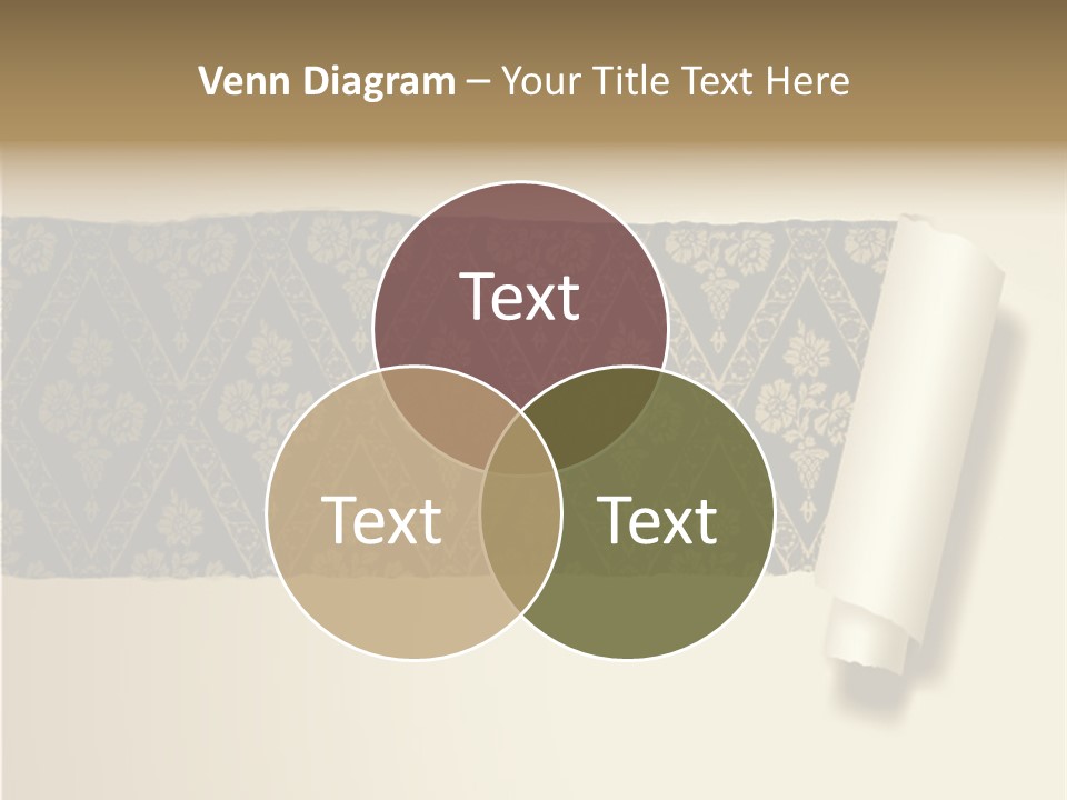Baroque Illustration Brown PowerPoint Template