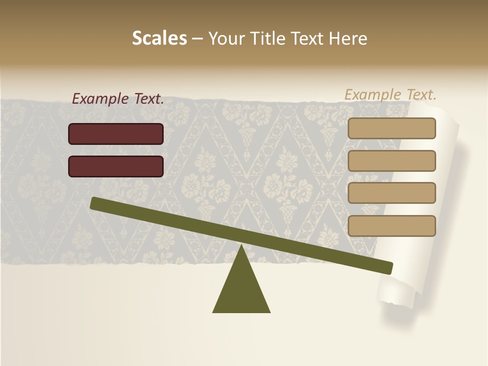 Baroque Illustration Brown PowerPoint Template