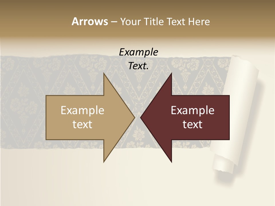 Baroque Illustration Brown PowerPoint Template