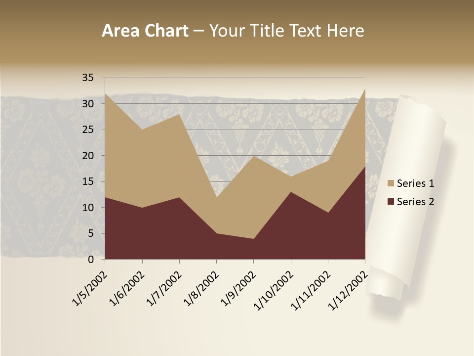 Baroque Illustration Brown PowerPoint Template