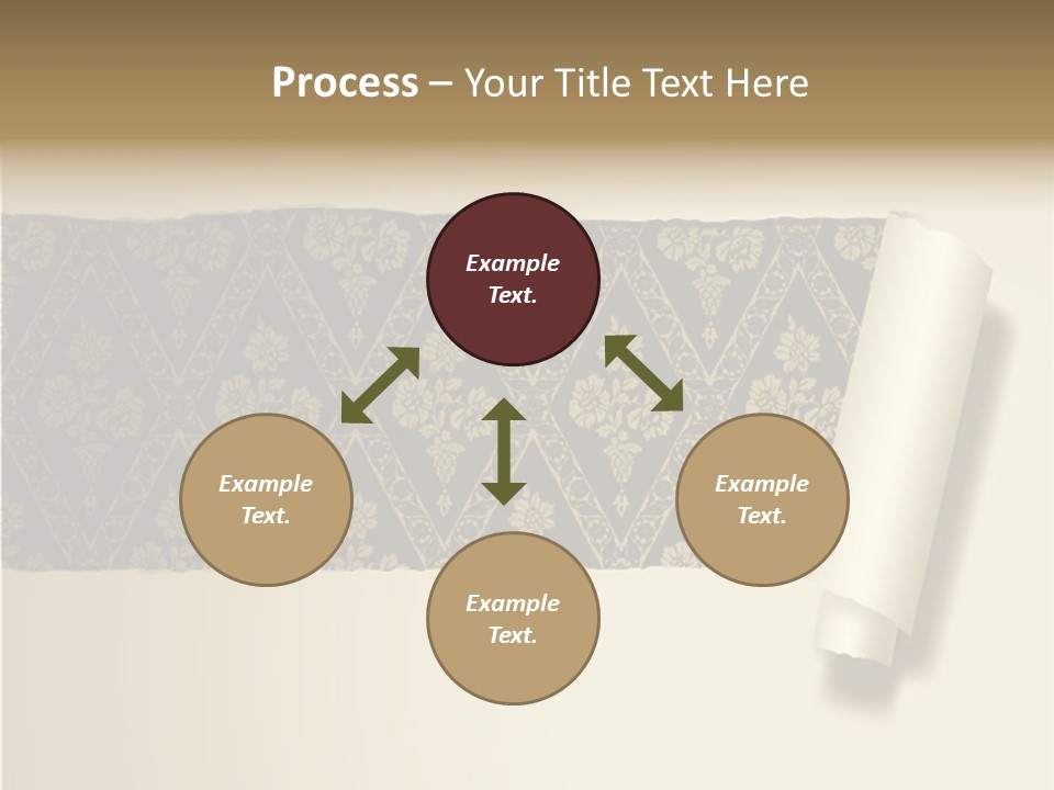 Baroque Illustration Brown PowerPoint Template