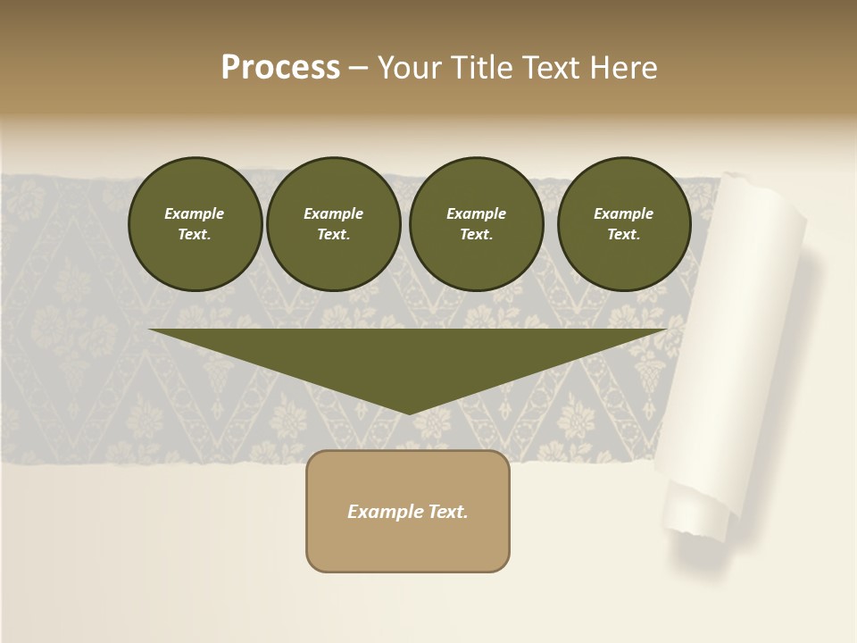 Baroque Illustration Brown PowerPoint Template