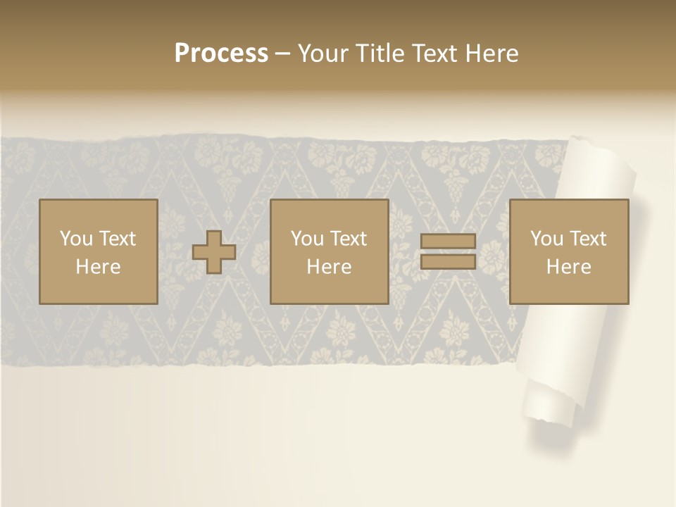 Baroque Illustration Brown PowerPoint Template