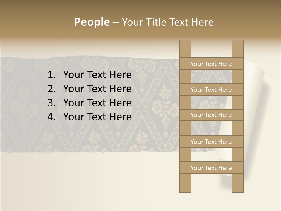 Baroque Illustration Brown PowerPoint Template