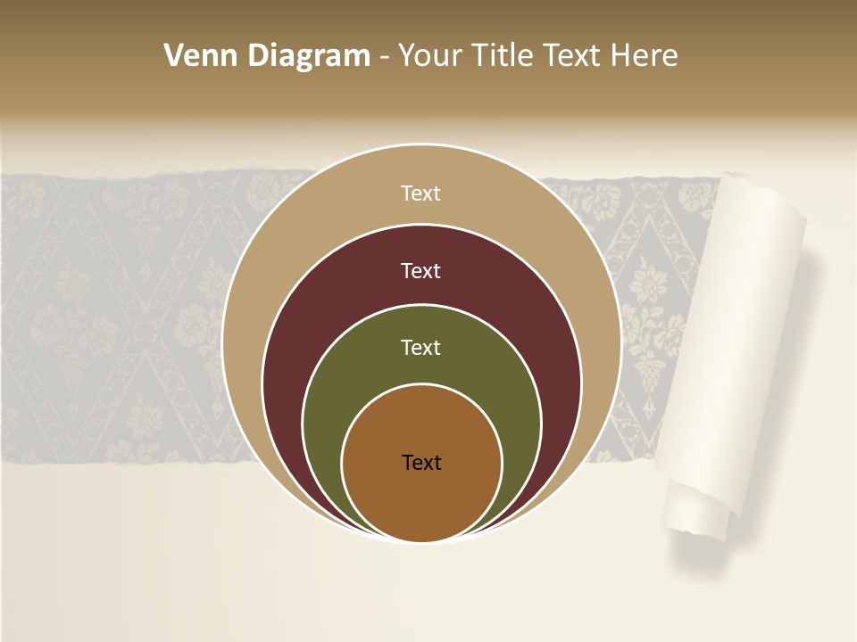 Baroque Illustration Brown PowerPoint Template