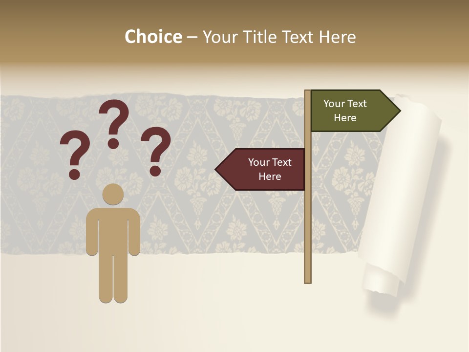 Baroque Illustration Brown PowerPoint Template