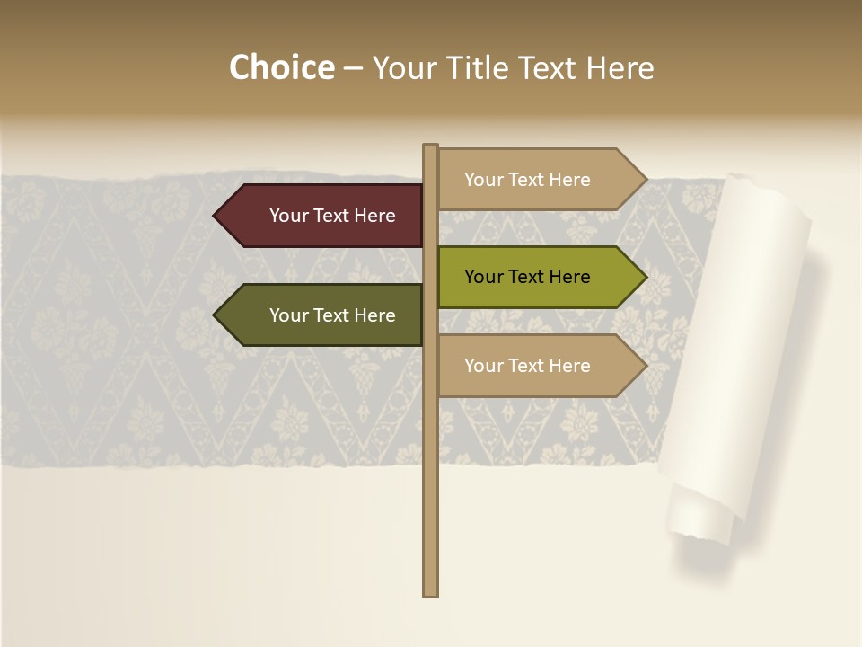 Baroque Illustration Brown PowerPoint Template