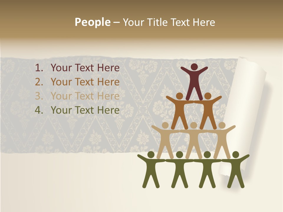 Baroque Illustration Brown PowerPoint Template