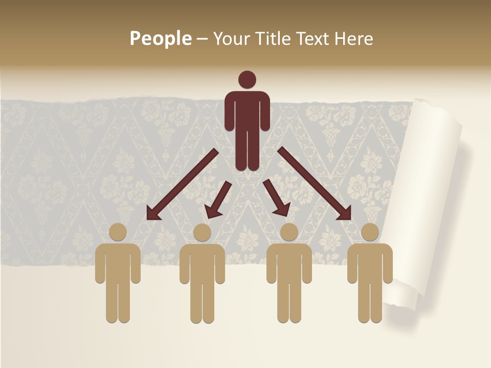 Baroque Illustration Brown PowerPoint Template