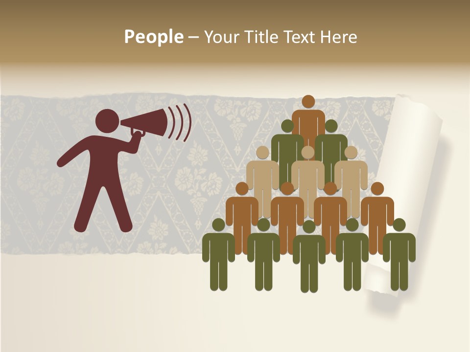 Baroque Illustration Brown PowerPoint Template