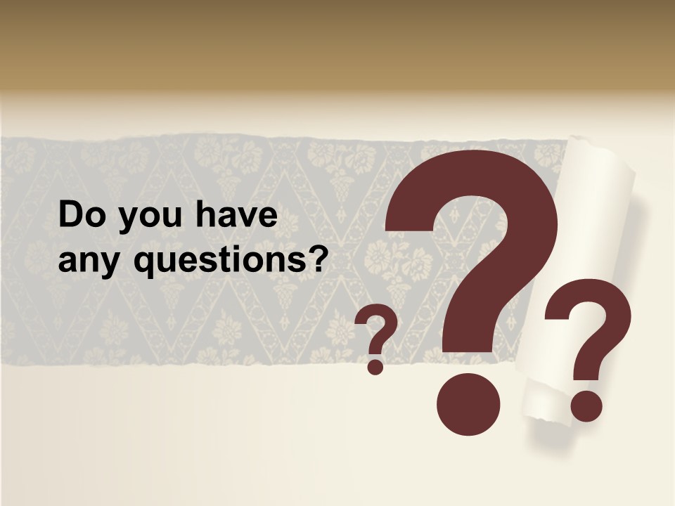 Baroque Illustration Brown PowerPoint Template