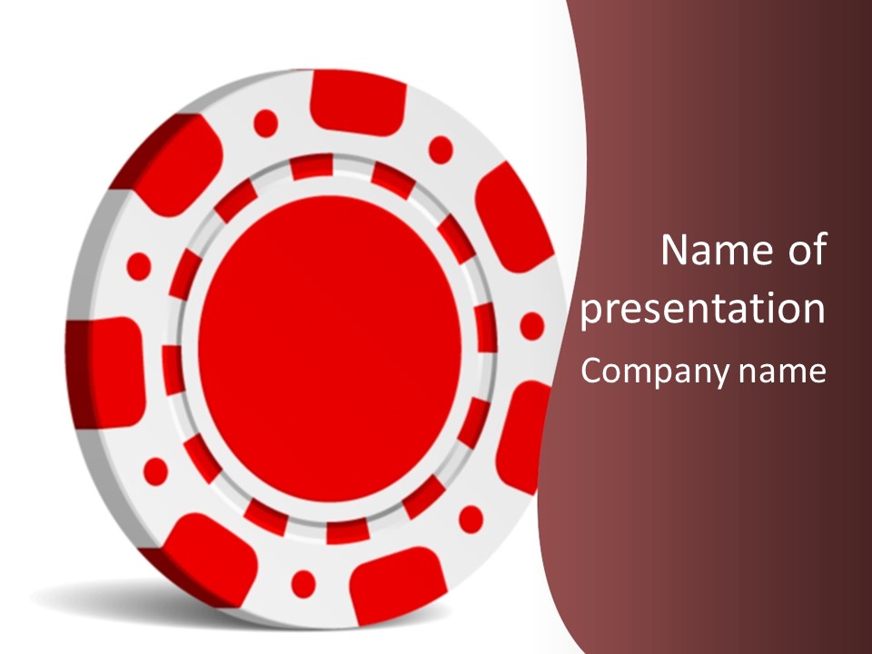 Success Plastic Red PowerPoint Template