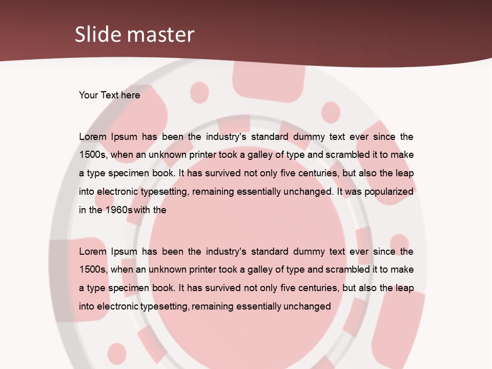 Success Plastic Red PowerPoint Template