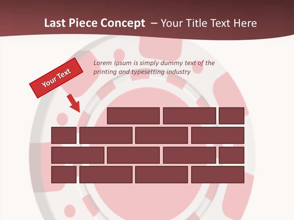 Success Plastic Red PowerPoint Template