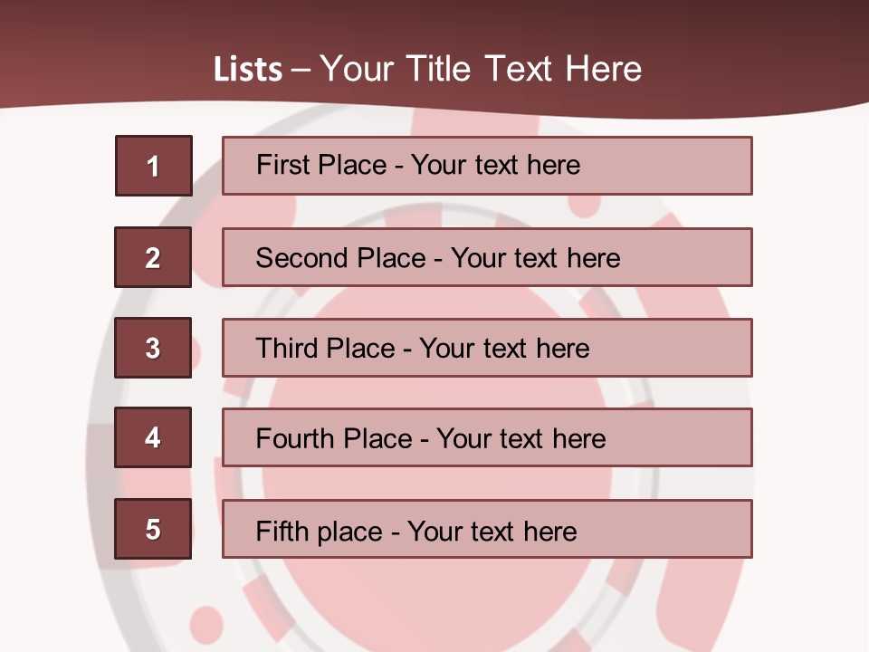 Success Plastic Red PowerPoint Template