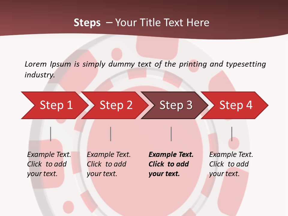 Success Plastic Red PowerPoint Template